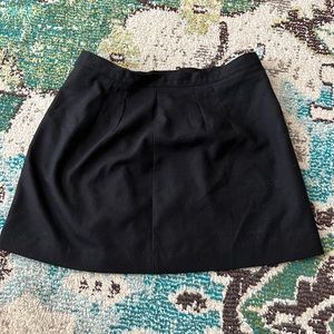 INAMORATA black suit skirt (pleated A line mini)